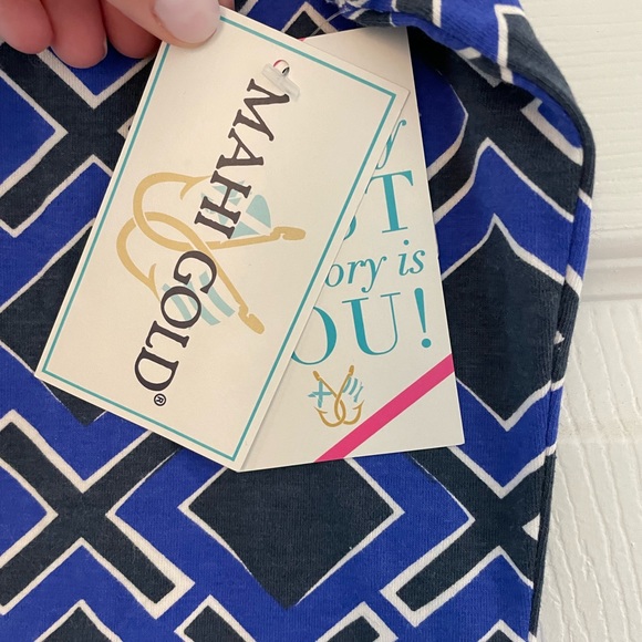 NWT—Mahi Gold Seaview Shift Dress (Black and Blue) - Picture 4 of 6